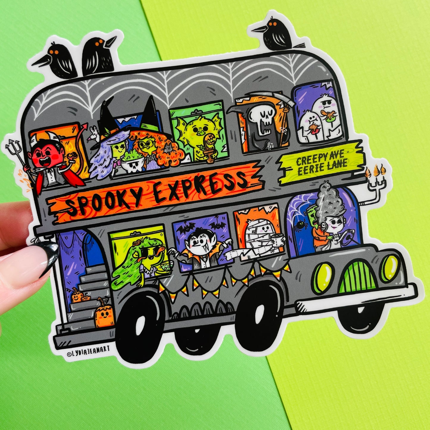 "Jumbo Spooky Express" Vinyl Sticker