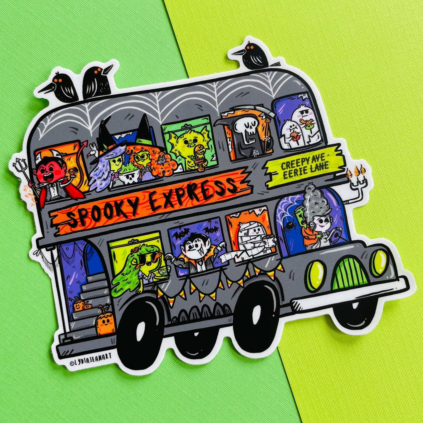"Jumbo Spooky Express" Vinyl Sticker