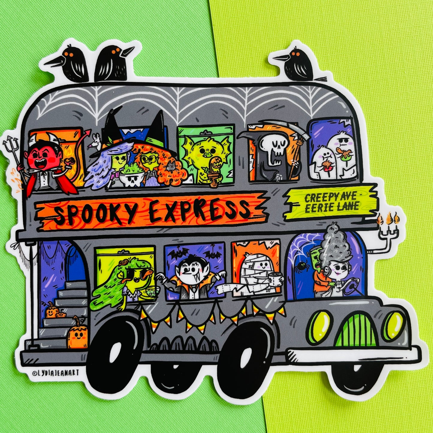 "Jumbo Spooky Express" Vinyl Sticker