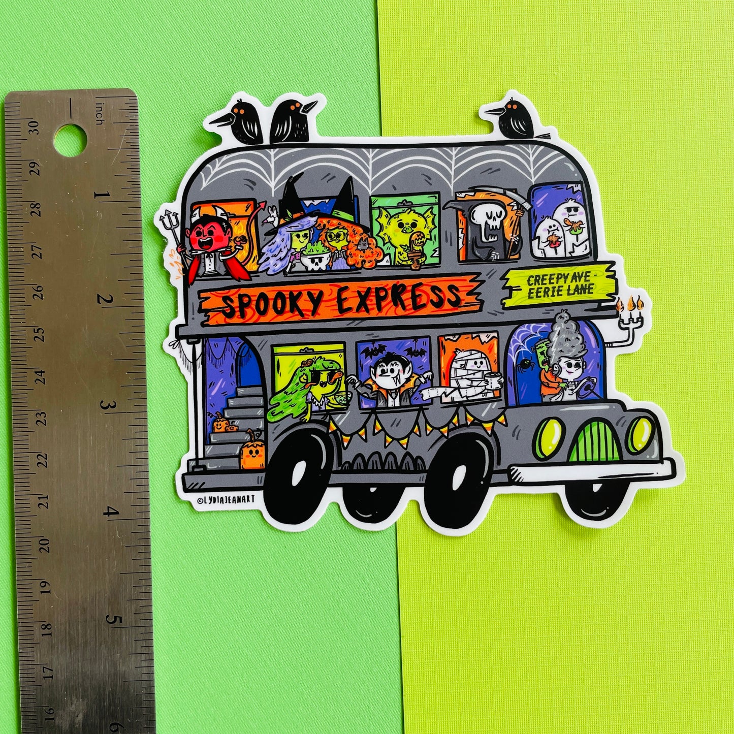 "Jumbo Spooky Express" Vinyl Sticker