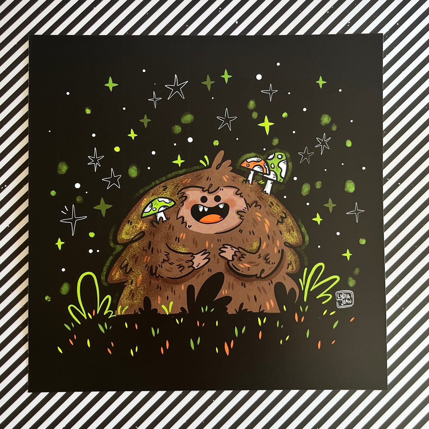 Grassman Cryptid Art Print