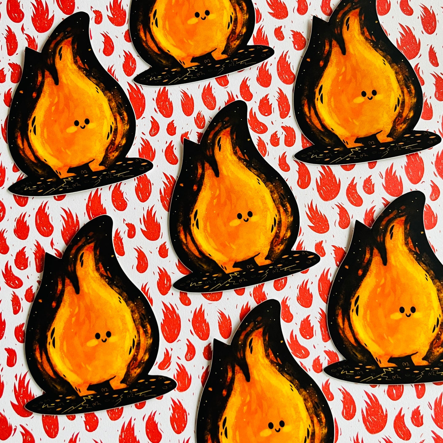 Little Flame Elemental Vinyl Sticker