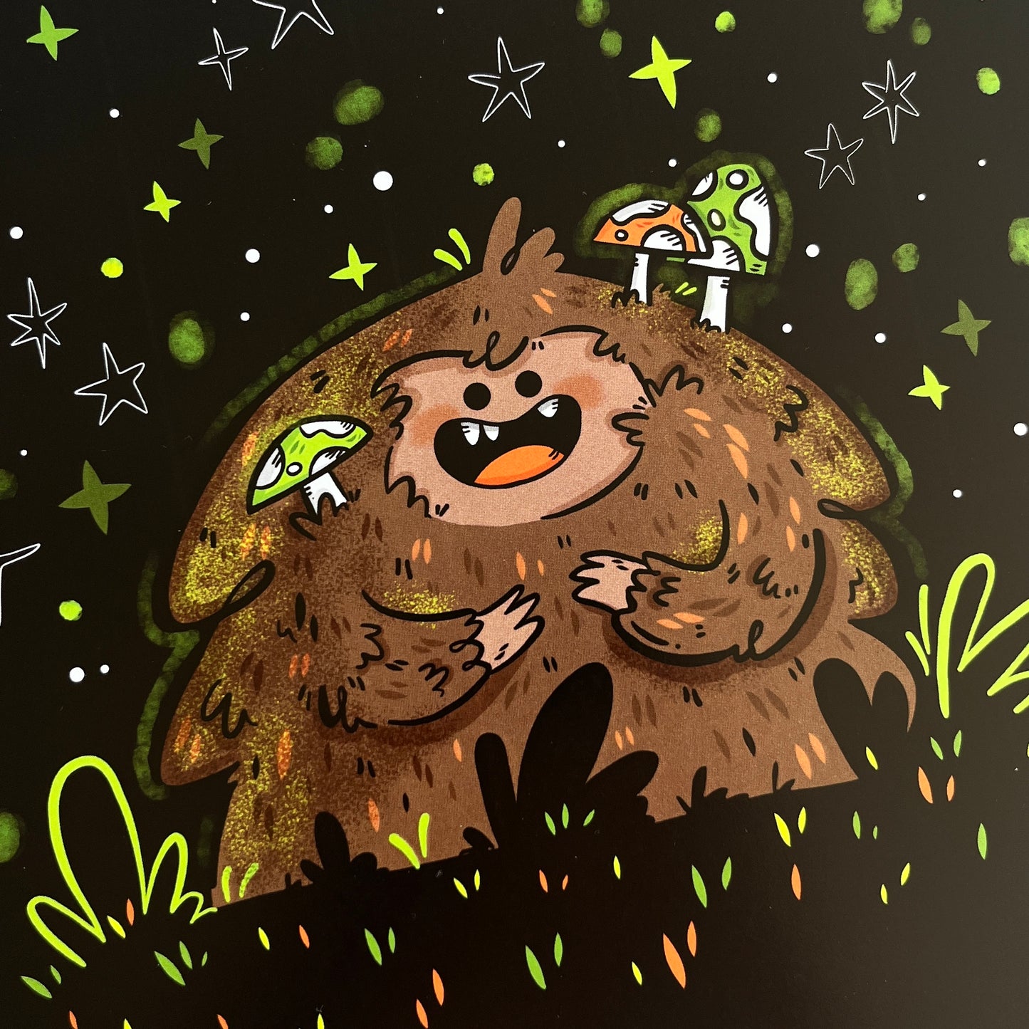 Grassman Cryptid Art Print