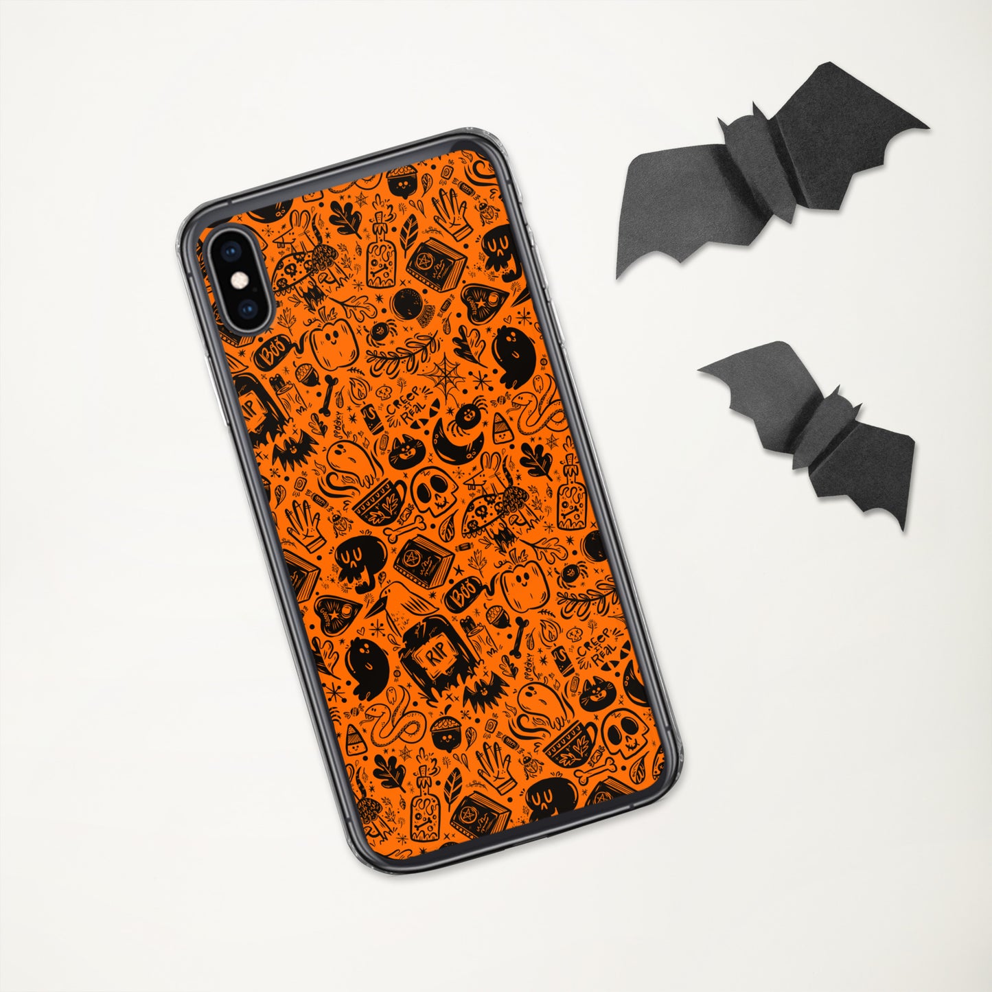 Spooky Stuff iPhone Case - Orange Cover
