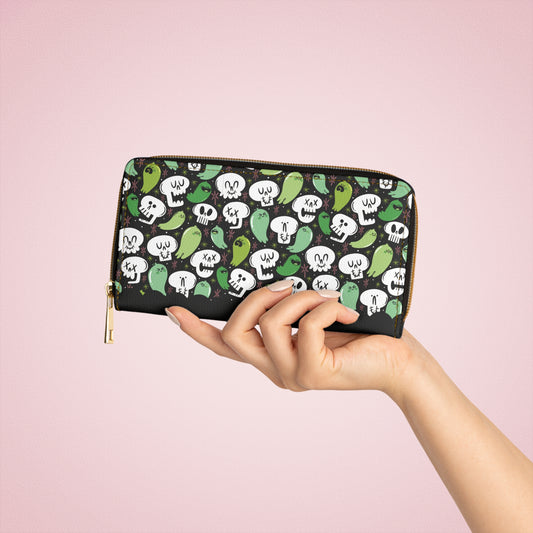 SKULLS & GHOSTS Zipper Wallet