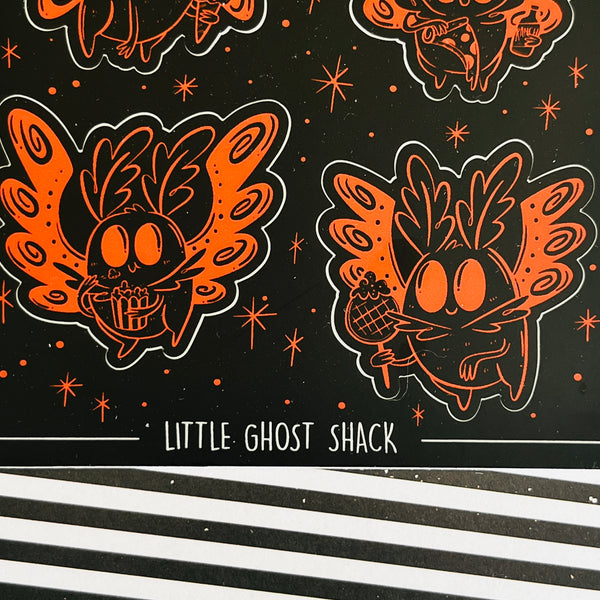 Mothman Loves Snacks Sticker Sheet