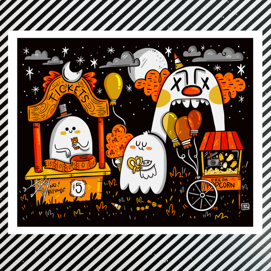 Creepy Carnival Art Print