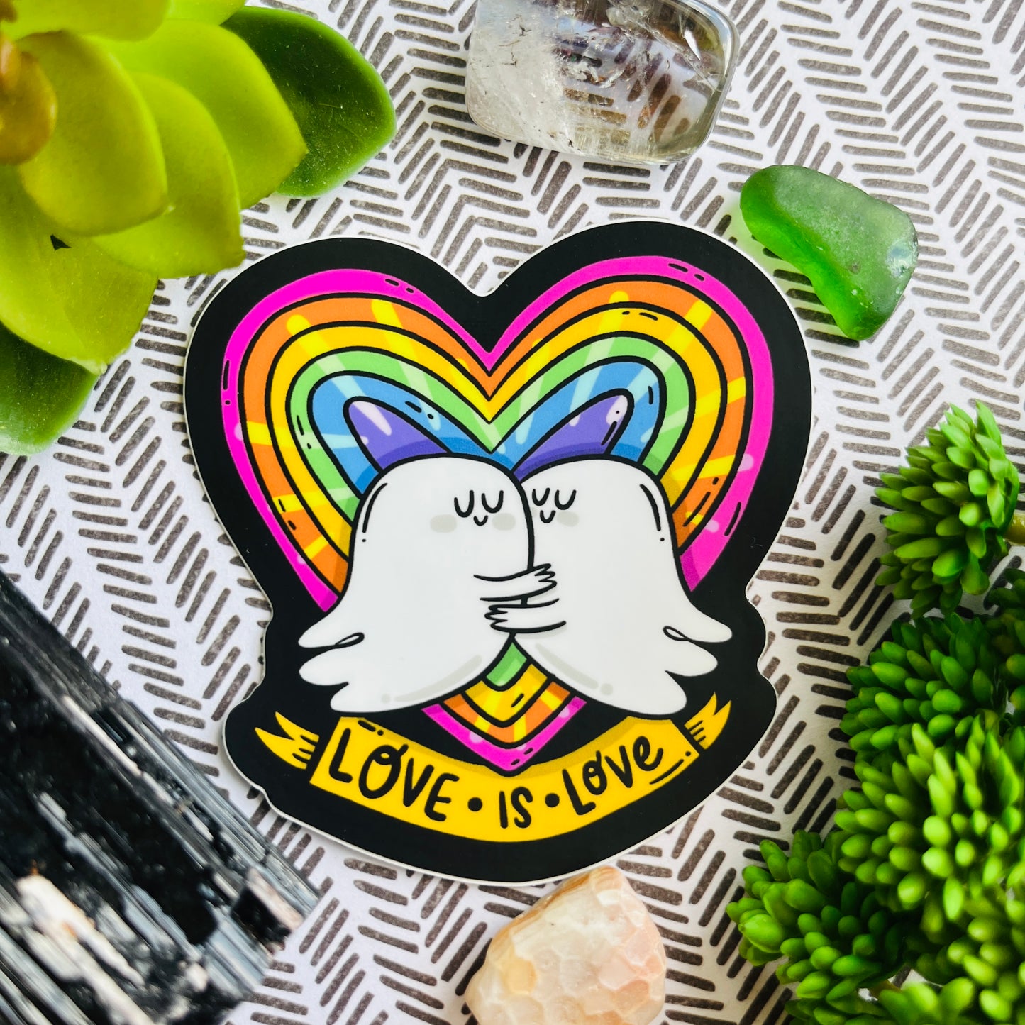 Love Is Love Ghostie Vinyl Sticker