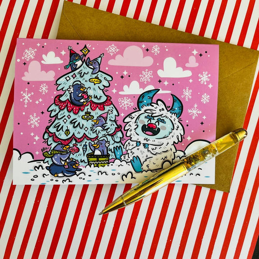 Yeti Holiday Greeting Card