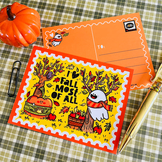 I Love Fall Postcard Set