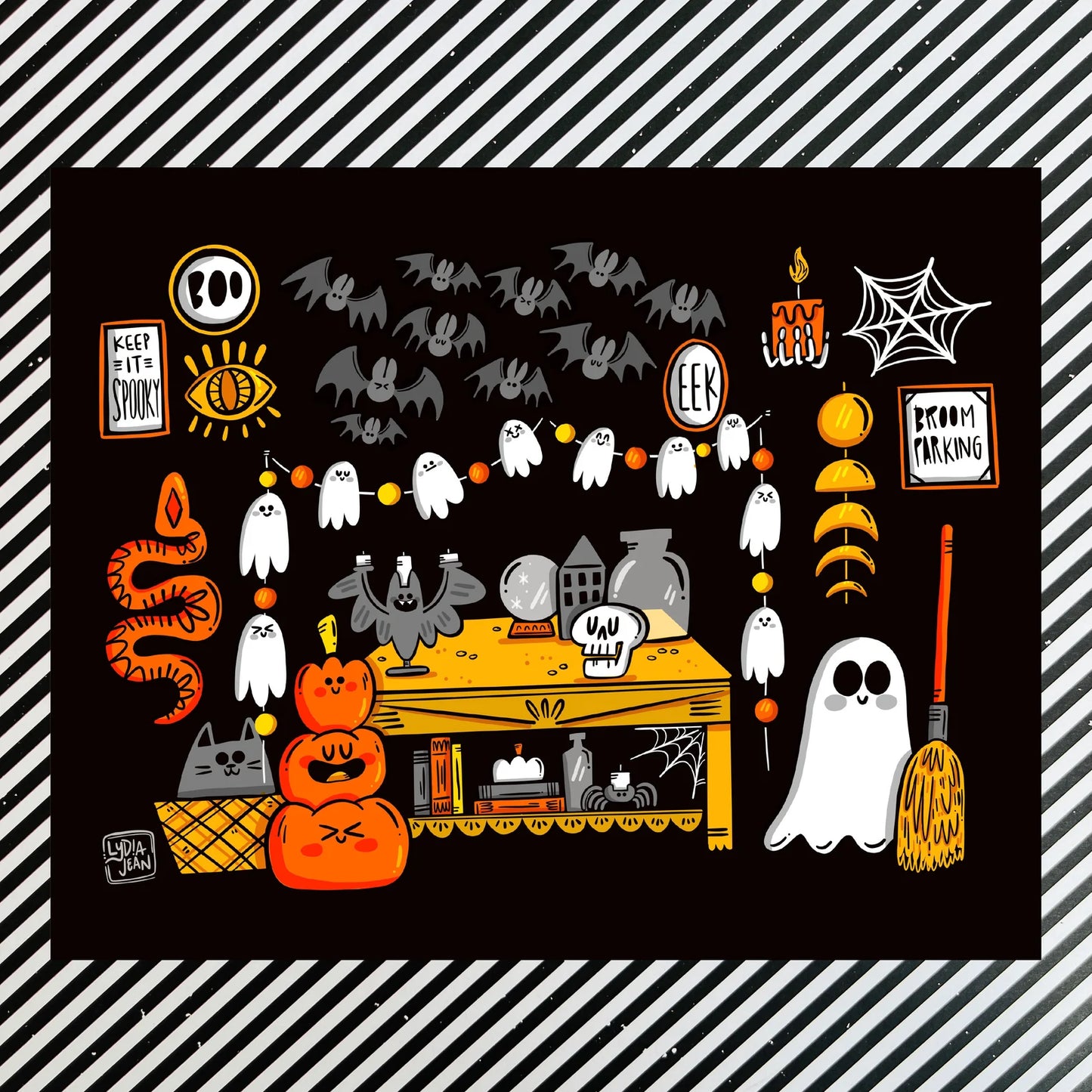 Halloween Decoartions Art Print