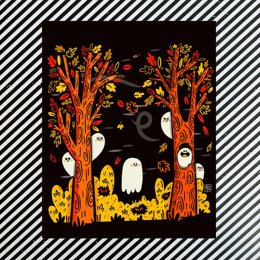 Haunted Woods Art Print