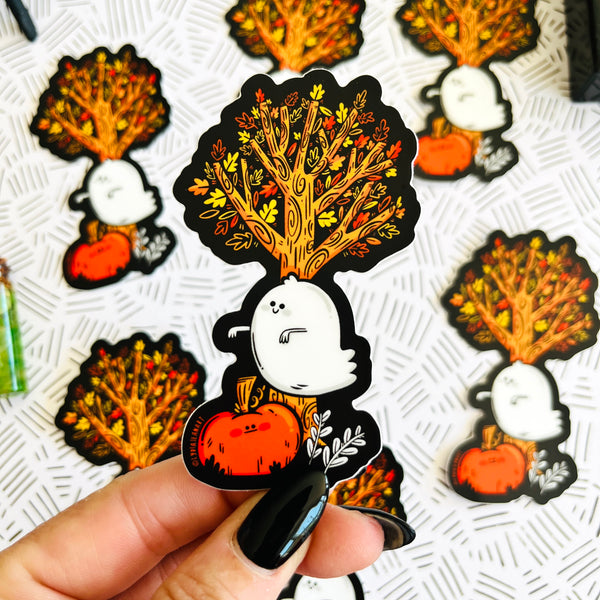 Autumn Ghostie Vinyl Sticker