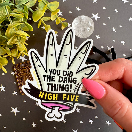 Hand Thing Vinyl Sticker - HIGH FIVE