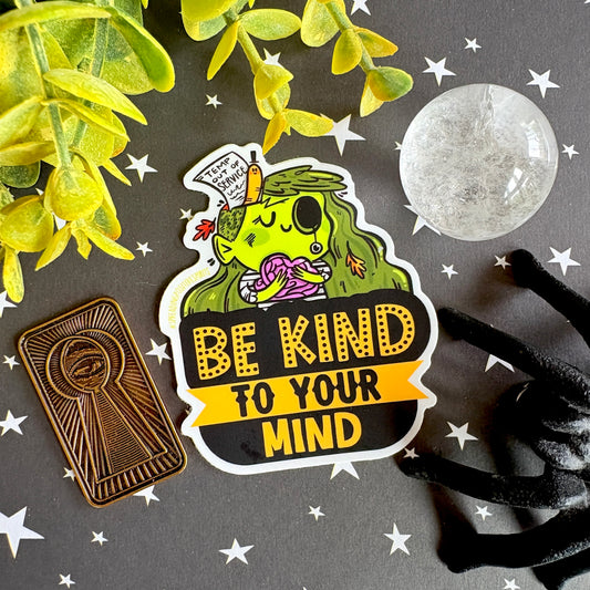 Zombie Sticker - Be Kind To Your Mind
