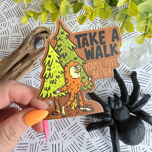 Bigfoot Sticker - Take A Walk