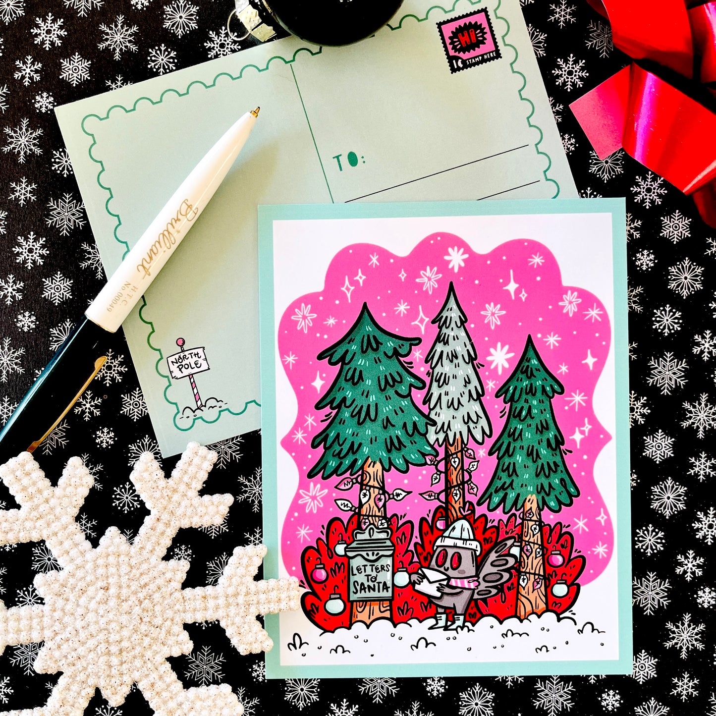 Cryptid Christmas Postcard Set