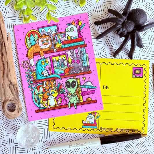 Plush Cryptids Postcard Set