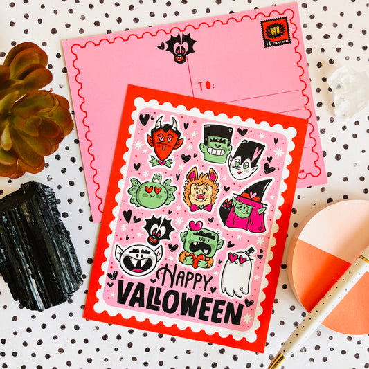 Valloween Gang Postcard Set