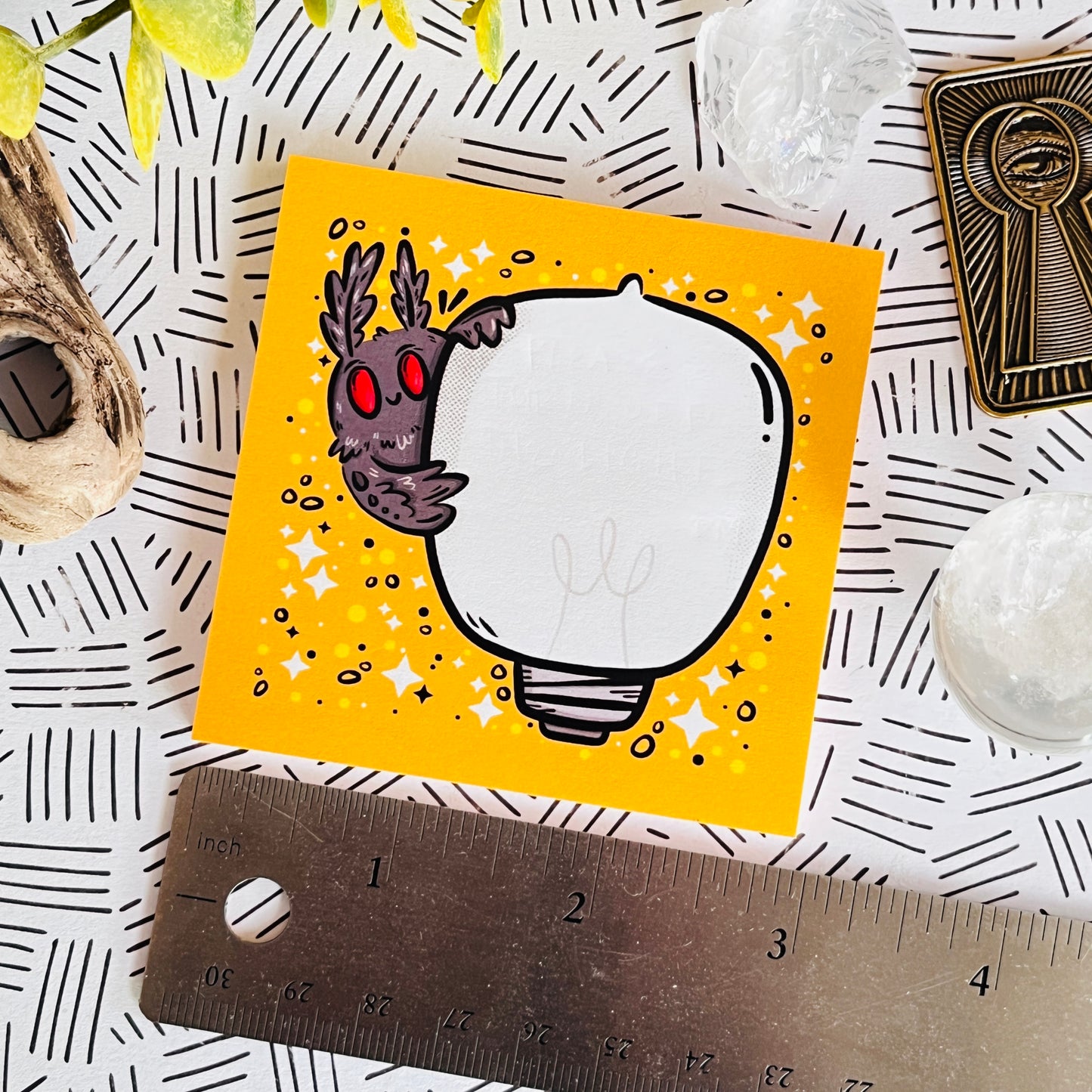 Mothman Bright Idea Post It Sticky Notes