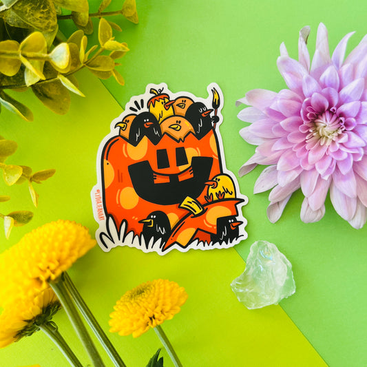 Spring O Ween Chicks Sticker