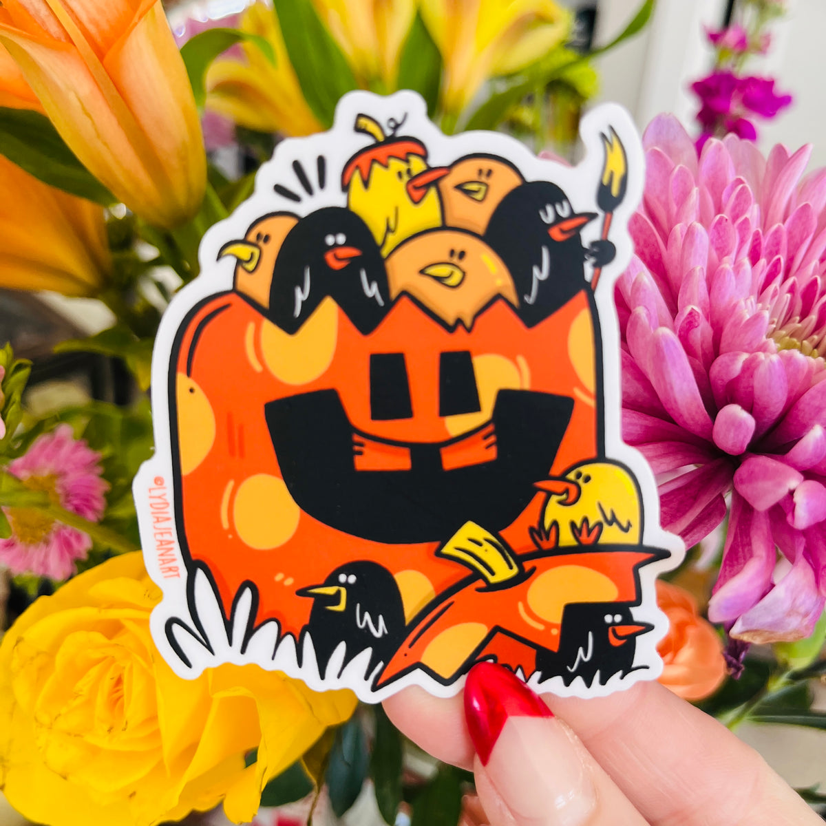 Spring Chicken Sticker Spring O Ween Chicks Sticker – Little Ghost Shack