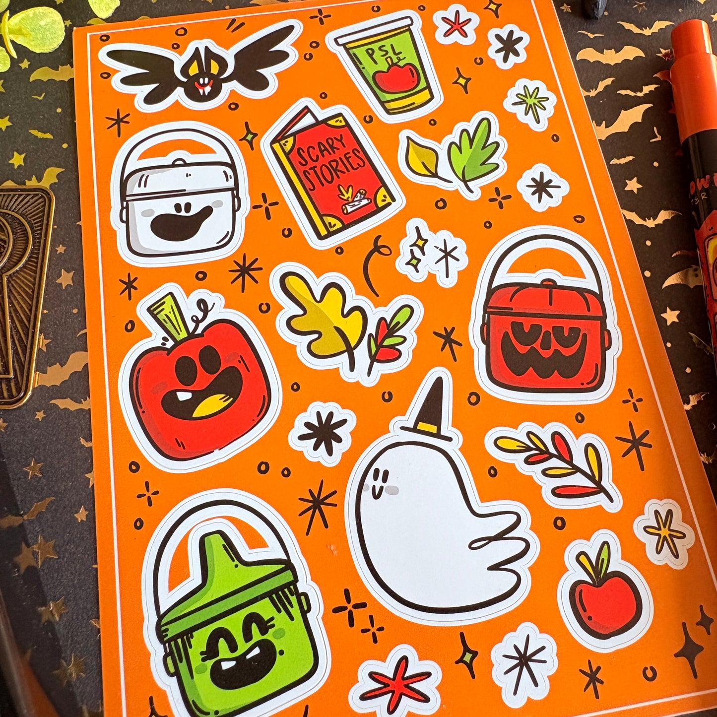 Halloween Trick Or Treat Sticker Sheet