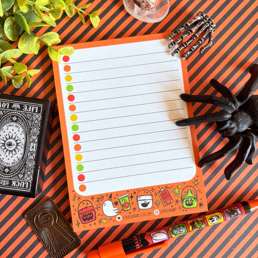 Halloween Checklist Notepad