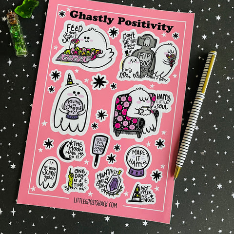 Jumbo Ghastly Positivity Sticker Sheet