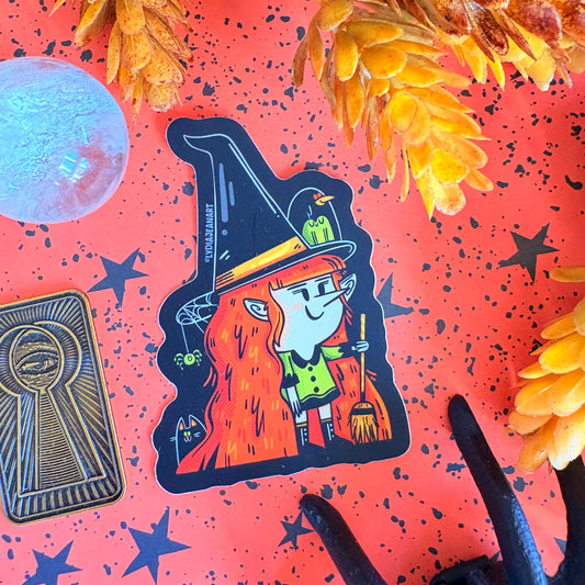 Cute Witch Sticker
