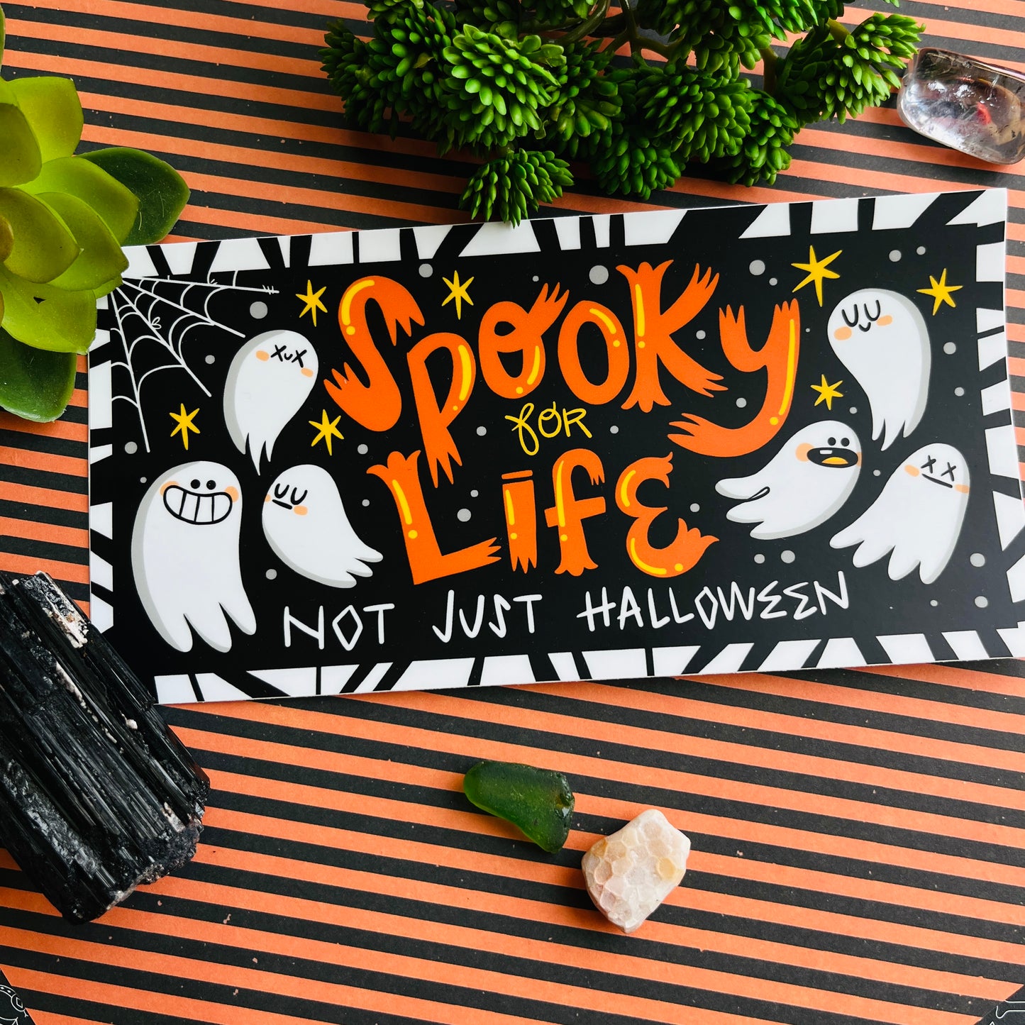 SPOOKY 4 LIFE Bumper Sticker Vinyl Sticker