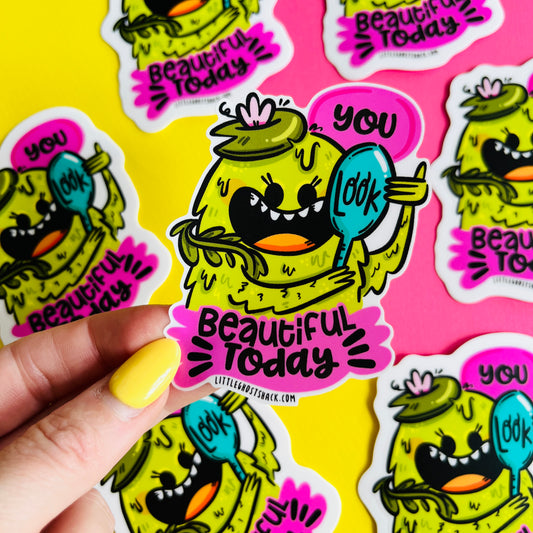 Beautiful Swamp Creature Vinyl Sticker