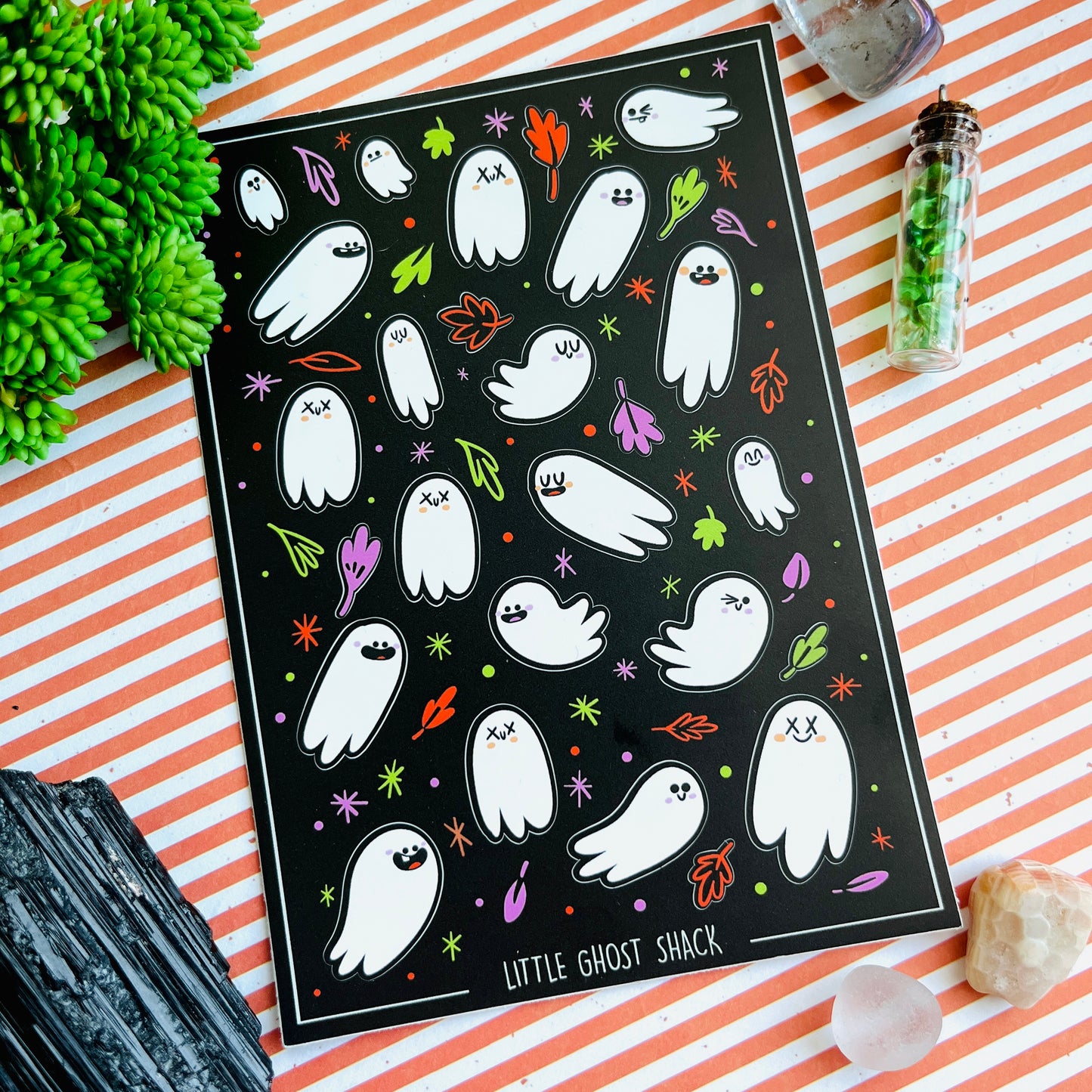 Spoopy Ghosties Vinyl Sticker Sheet