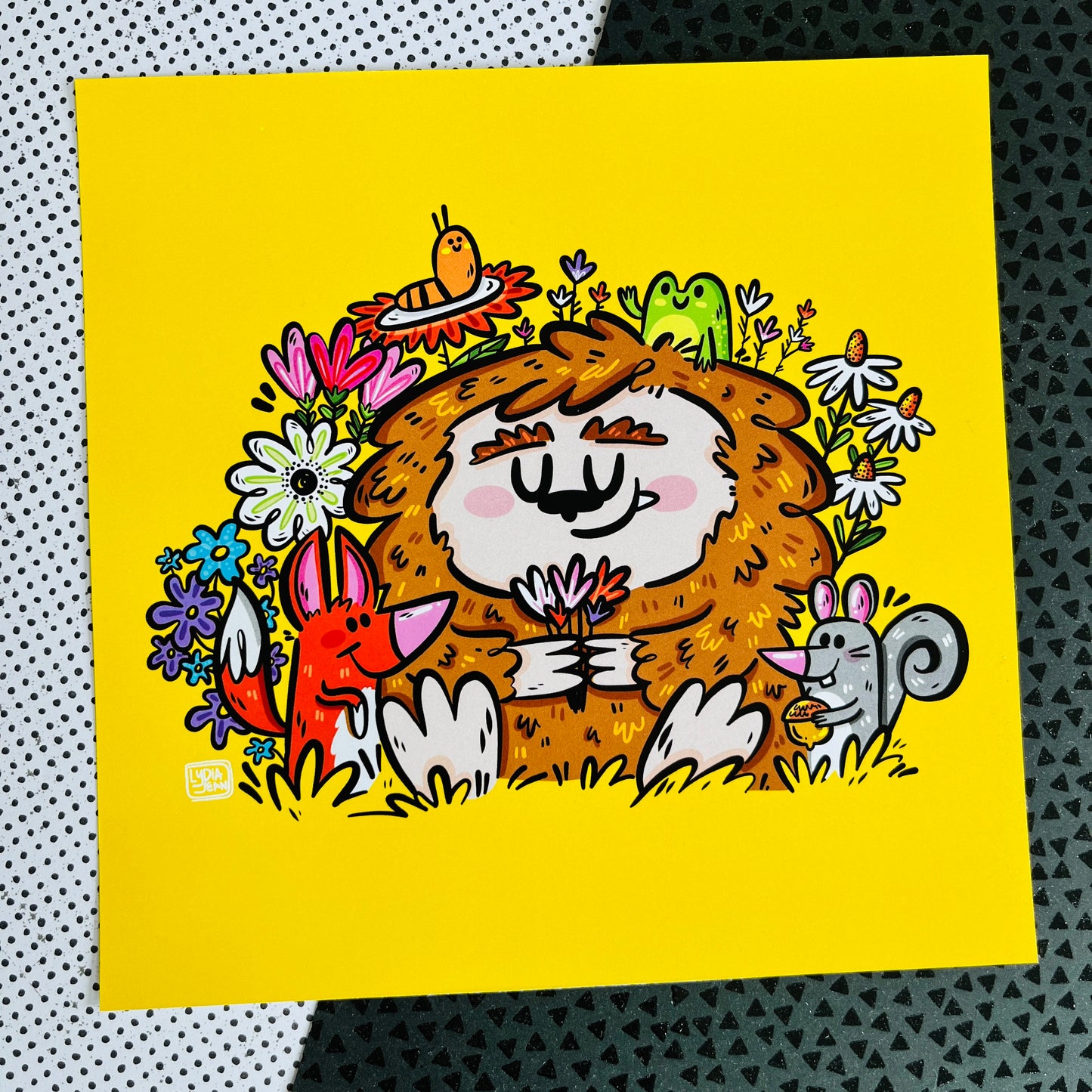 Spring Time Bigfoot Art Print