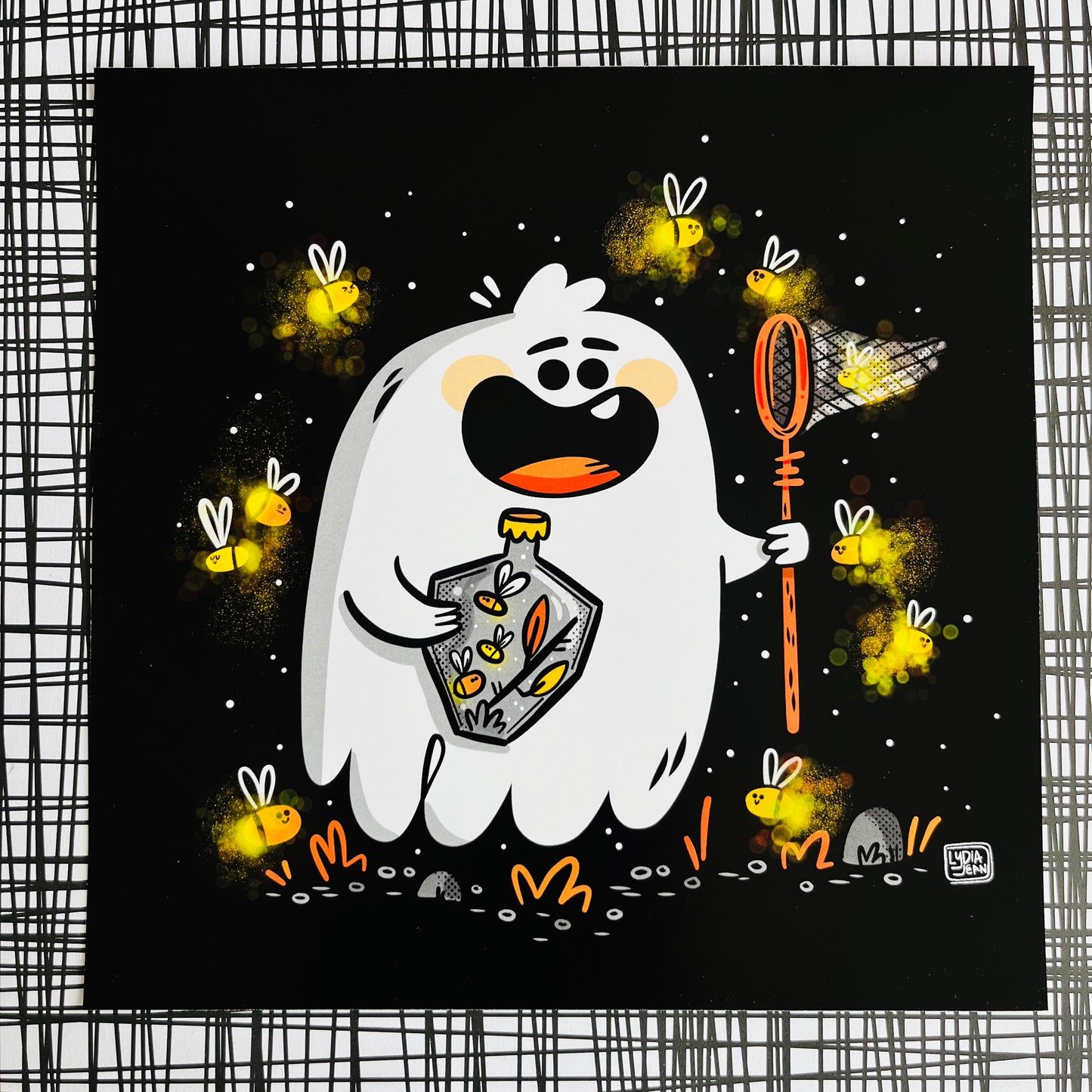 Firefly Ghostie Art Print