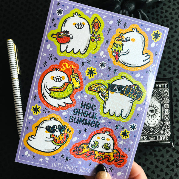 Hot Ghoul Summer Prismatic Sticker Sheet