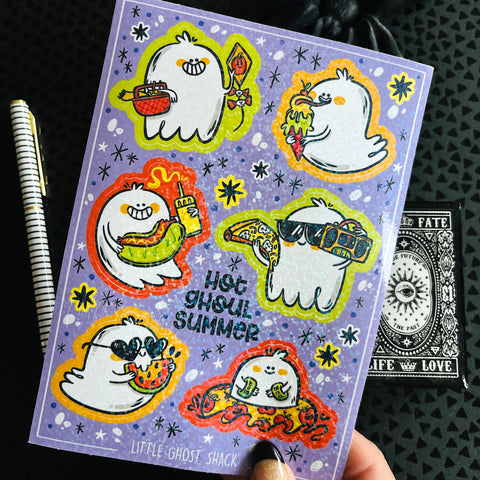 Hot Ghoul Summer Prismatic Sticker Sheet