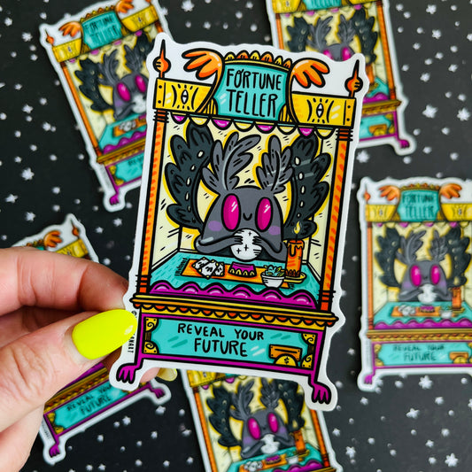 Mothman Fortune Teller Vinyl Sticker