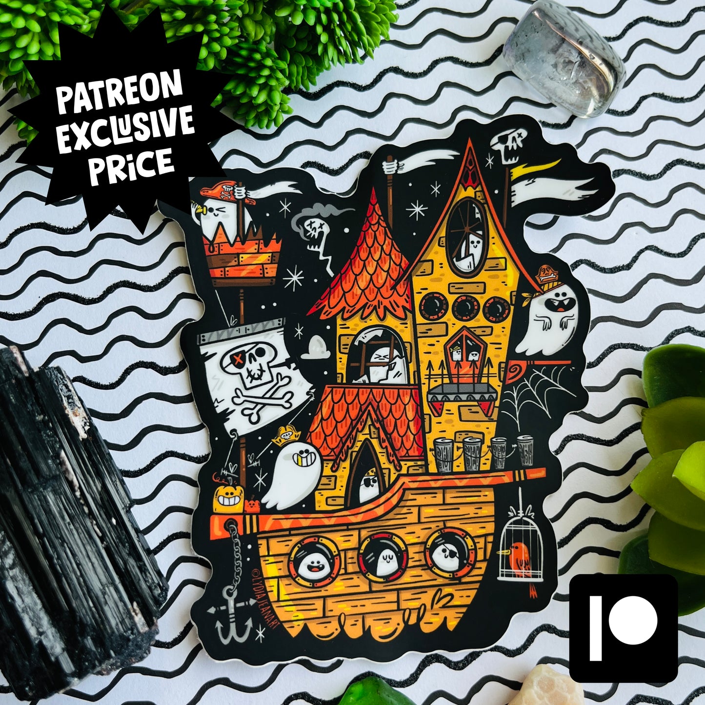 JUMBO PIRATE SHIP (PATREON EXCLUSIVE PRICE) Vinyl Sticker