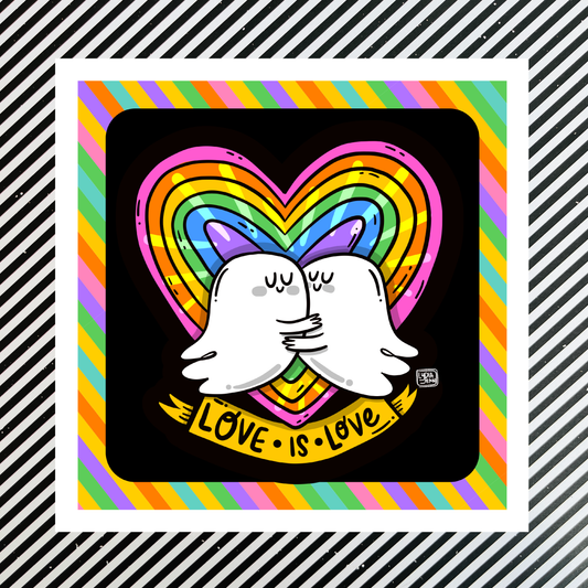 LOVE IS LOVE Art Print