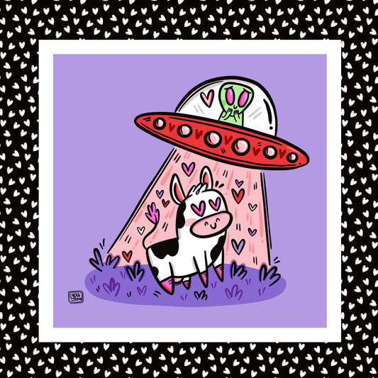 UFO LOVE Art Print