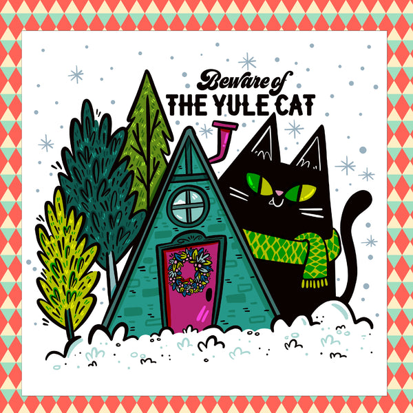 Yule Cat Art Print