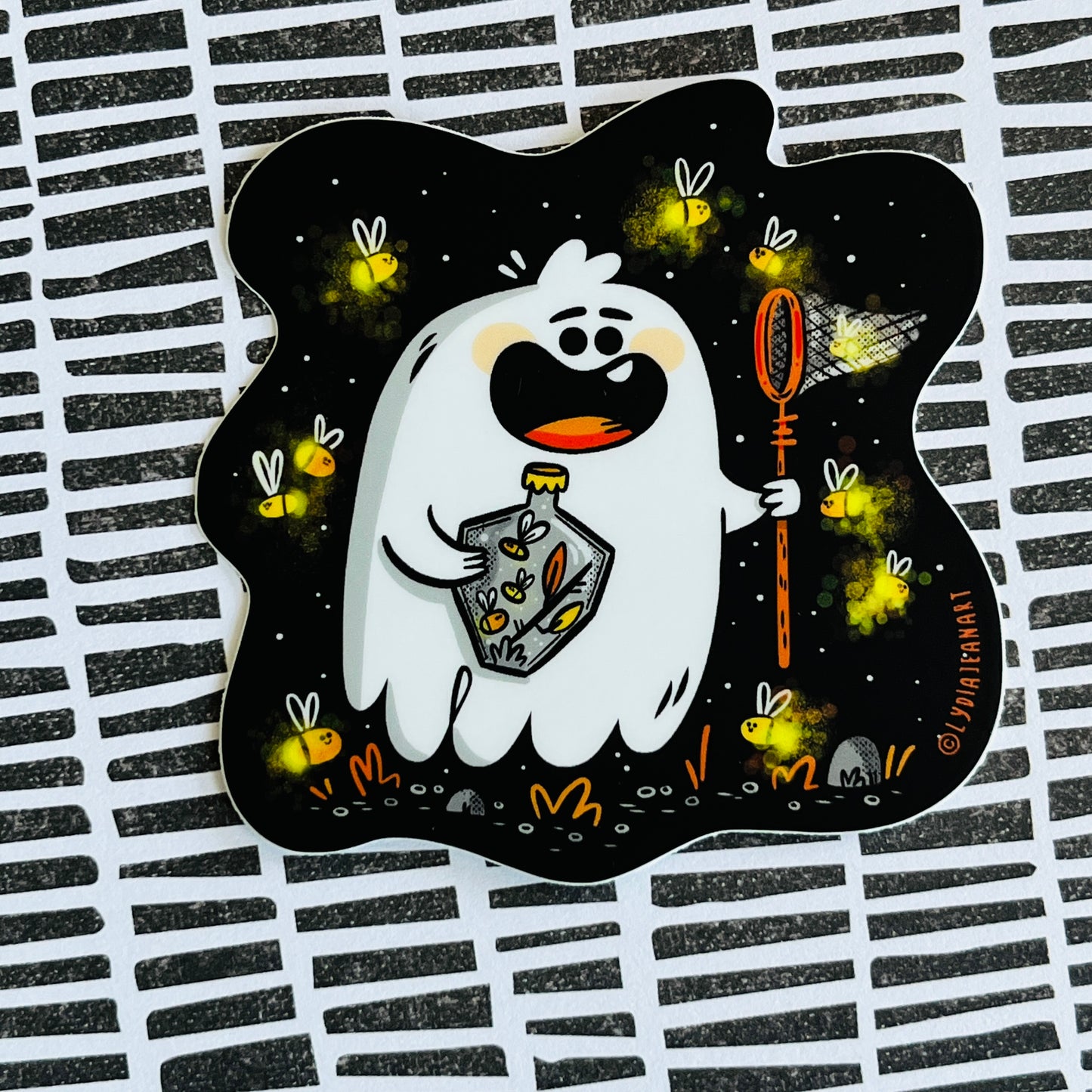 Catching Fireflies Ghostie Vinyl Sticker