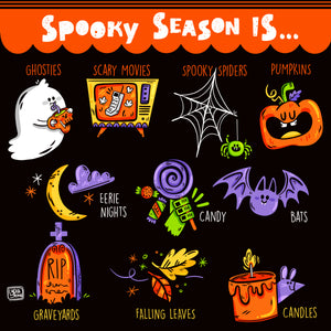 Why I love spooky season Art Print