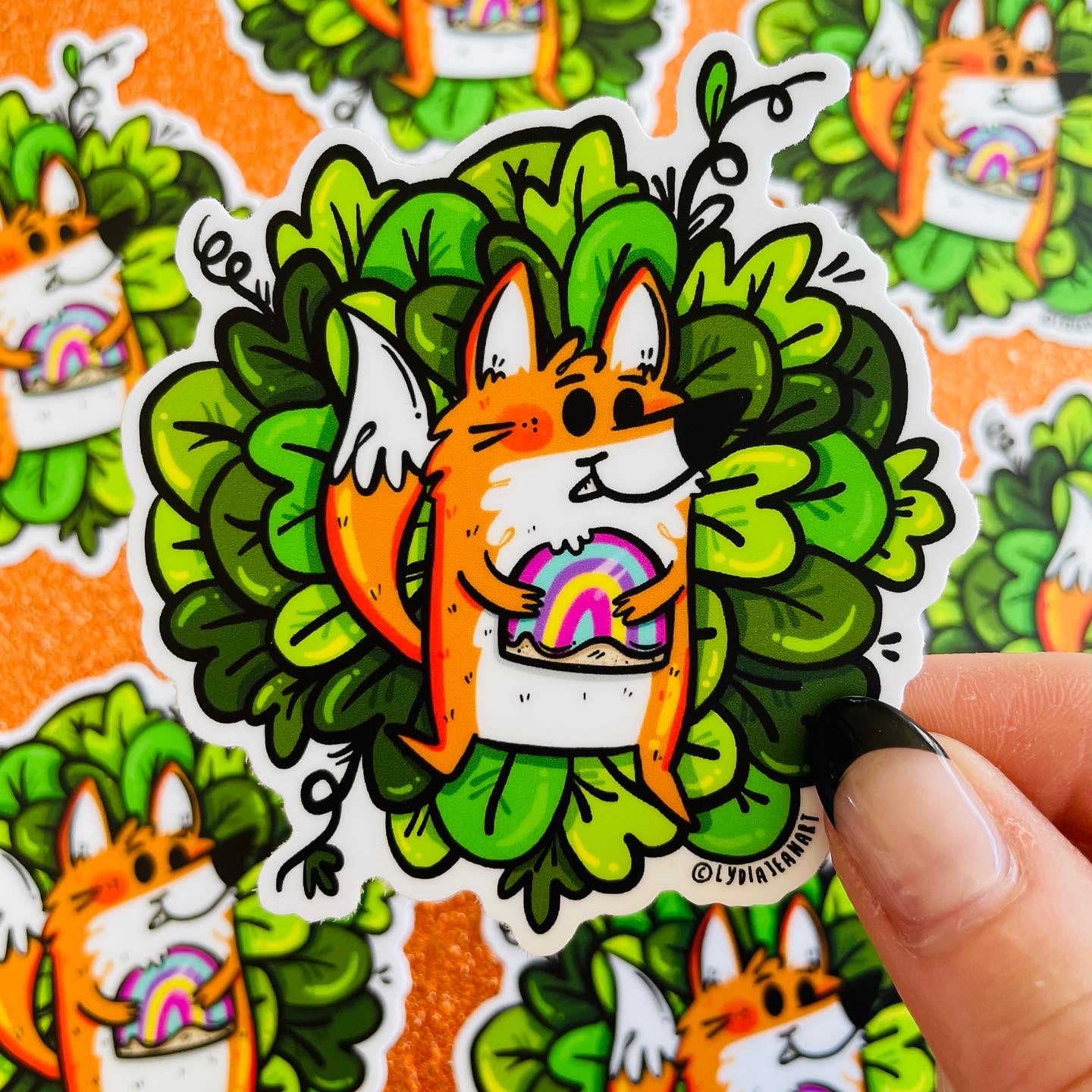 Lucky Fox Vinyl Sticker