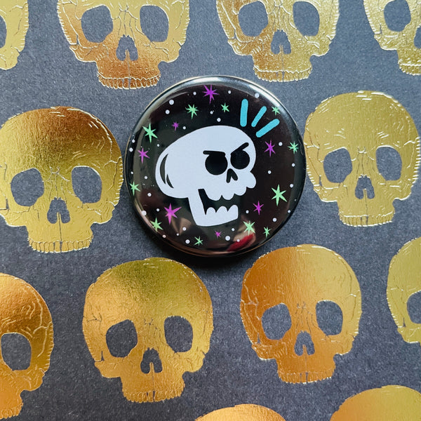 Spooky Skull Button / Magnet