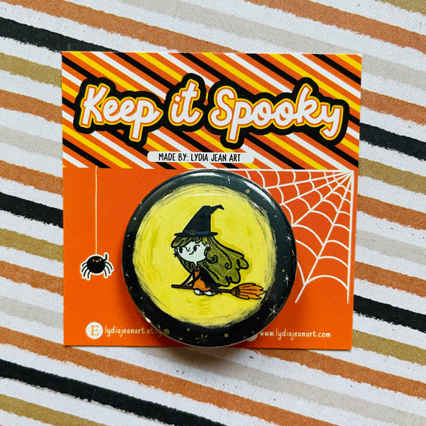 Bewitching Witch Button / Magnet