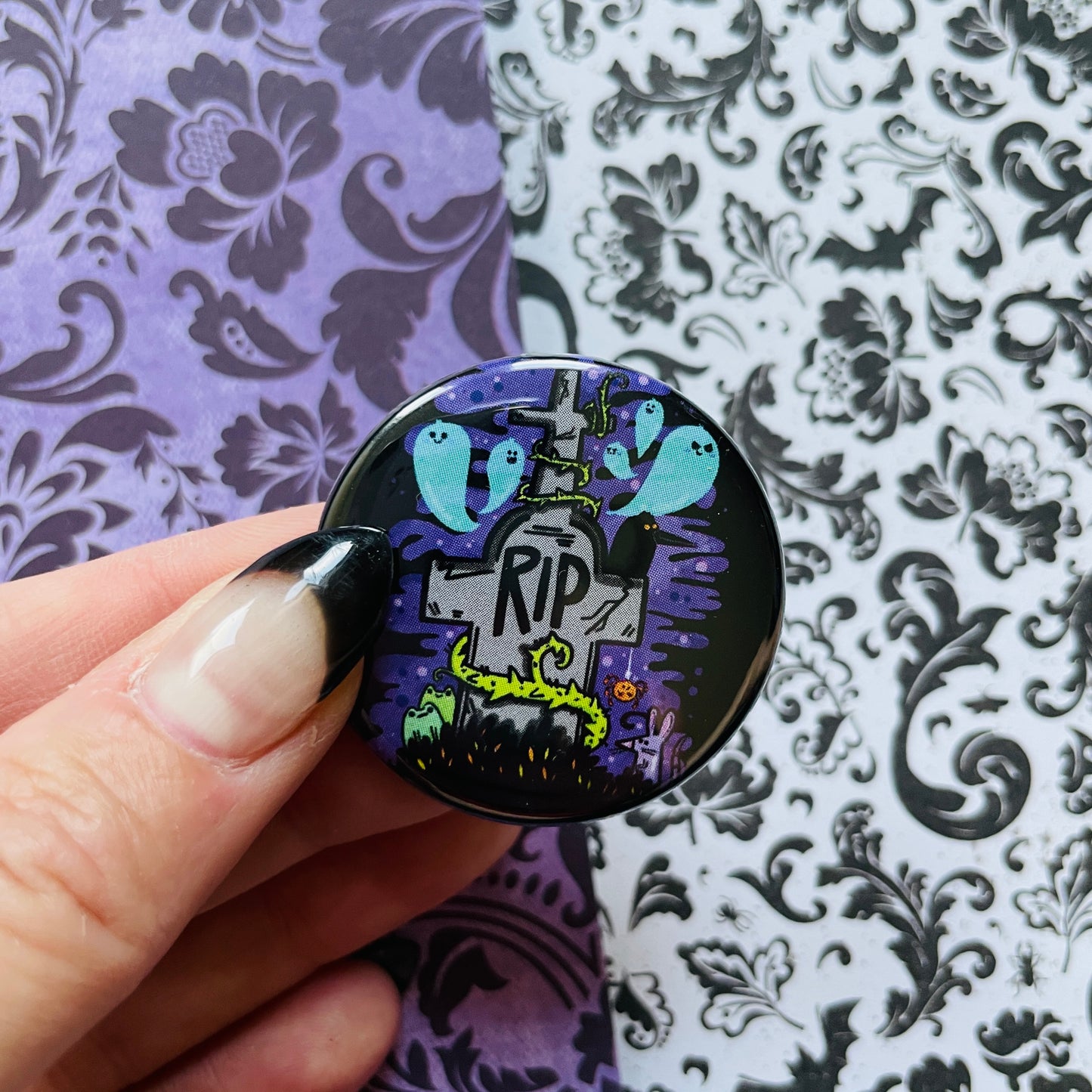 Graveyard Friends Button / Magnet