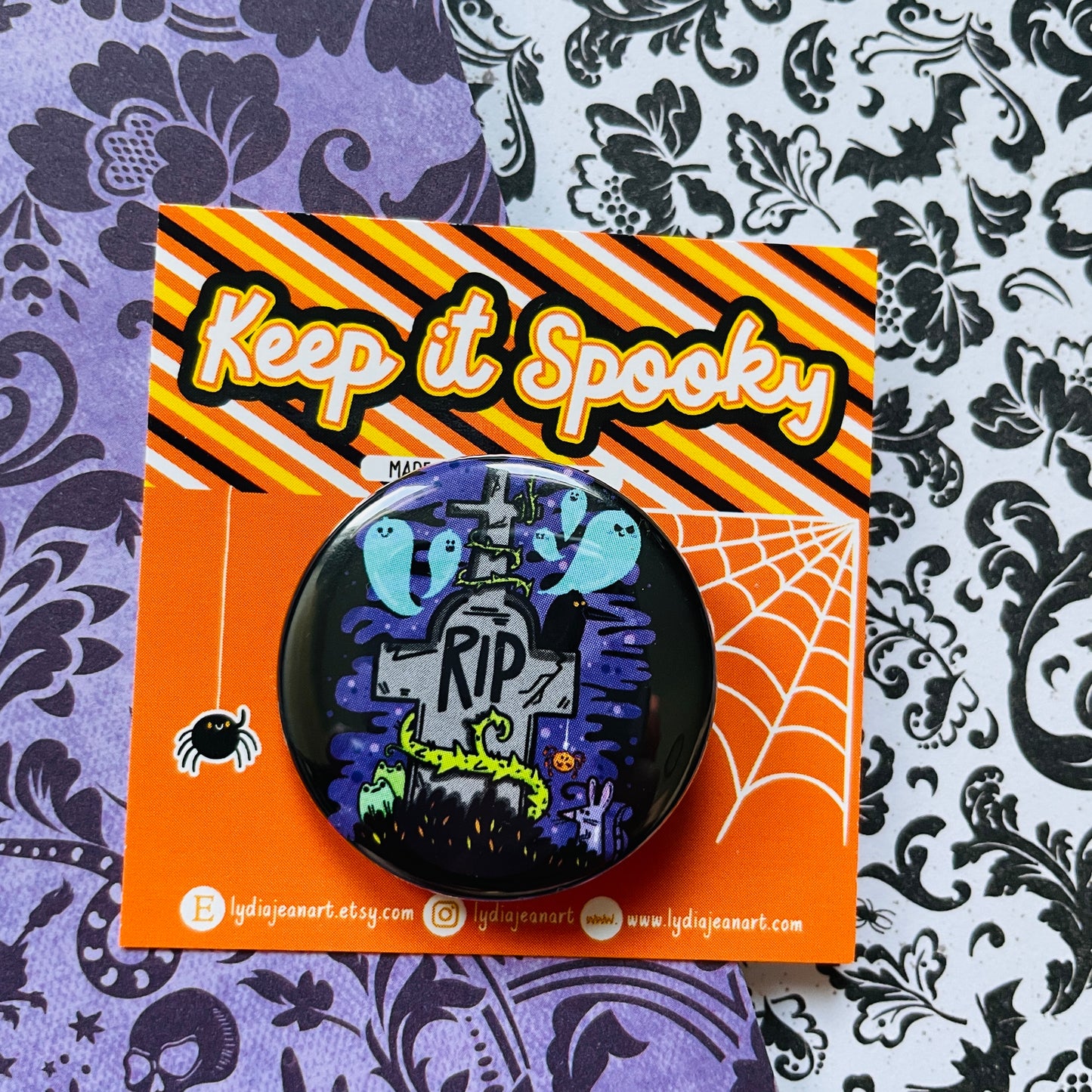 Graveyard Friends Button / Magnet