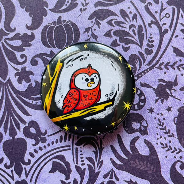 Moon Bird Button / Magnet